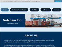 Tablet Screenshot of netcheminc.com